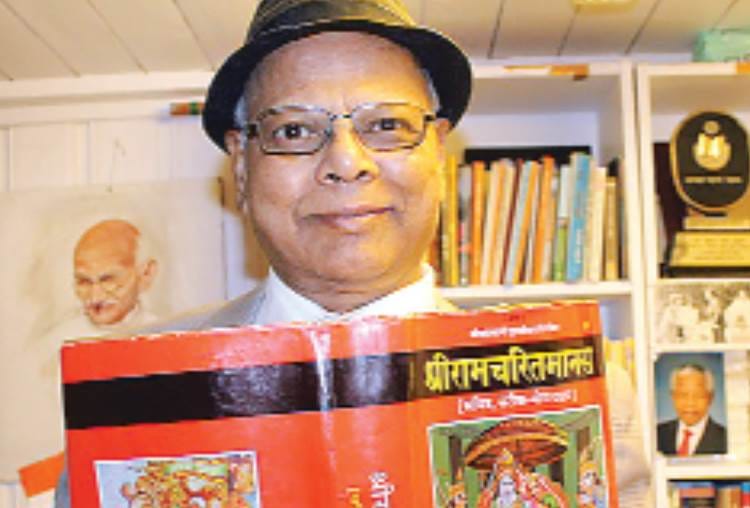 writer sureshchandra shukla translated and recited shri ram stuti in norwegian language