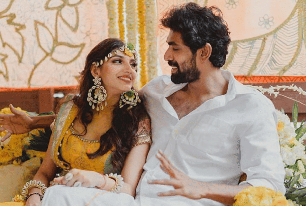 Miheeka Bajaj and Rana Daggubati celebtare first karwa chauth