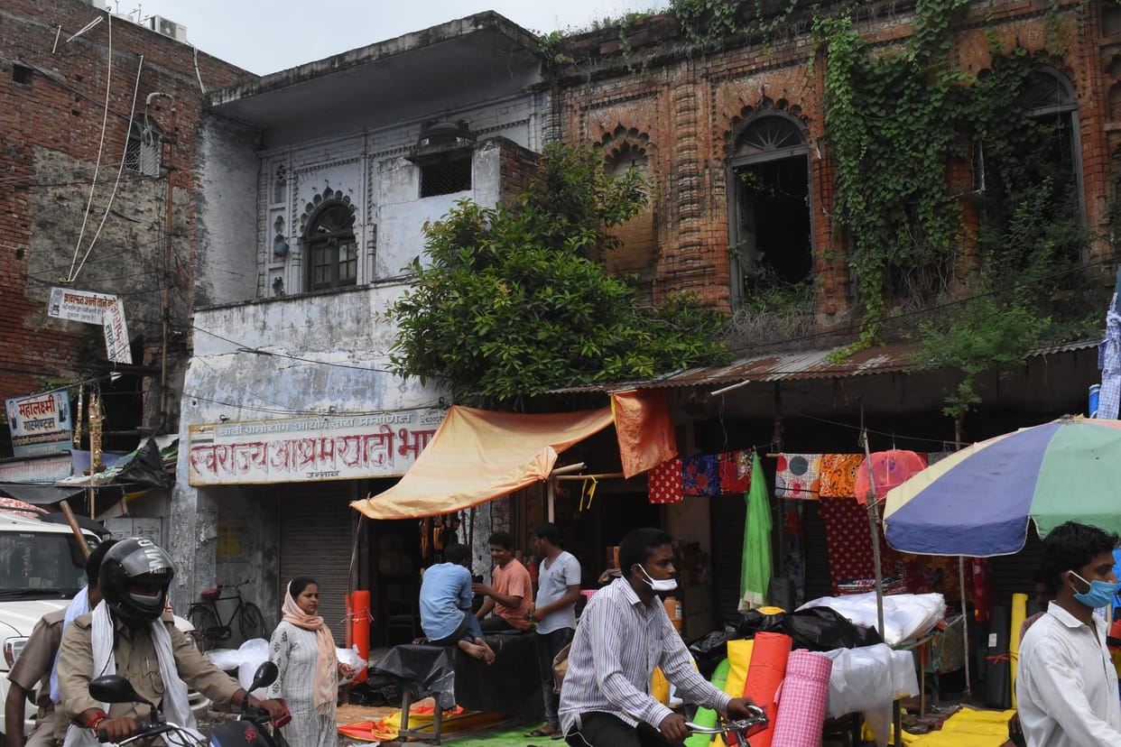 Danger from decades old shabby buildings in rain
