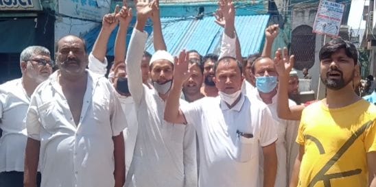 Demonstration in Sherkot over power cuts