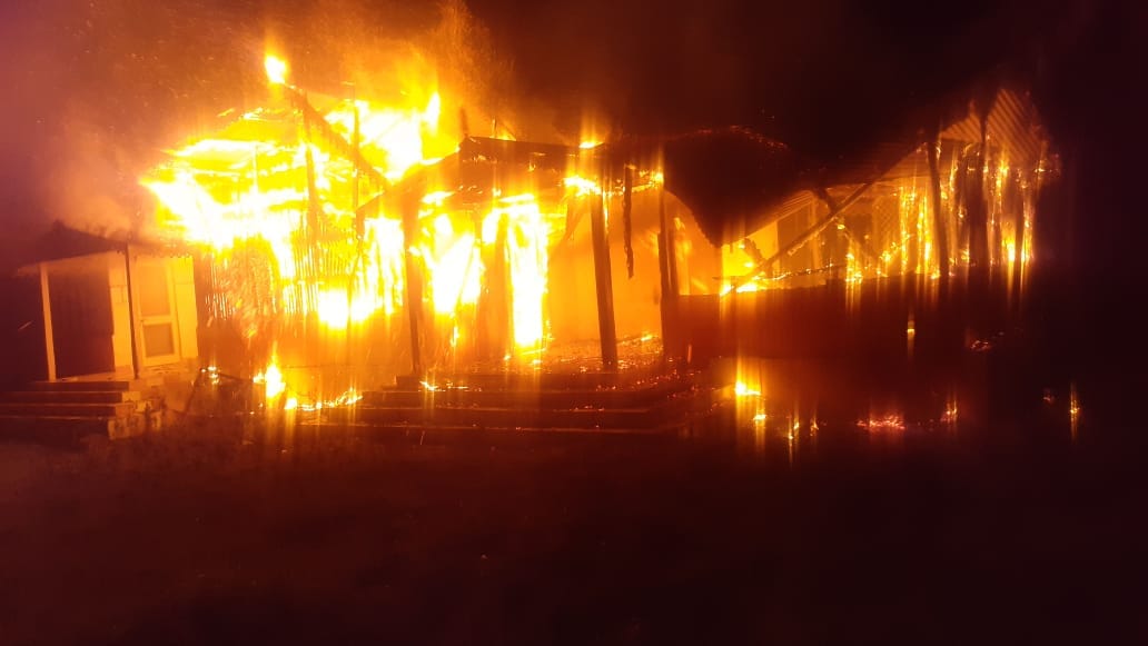uttarakhand news: ashram two cottage caught fire