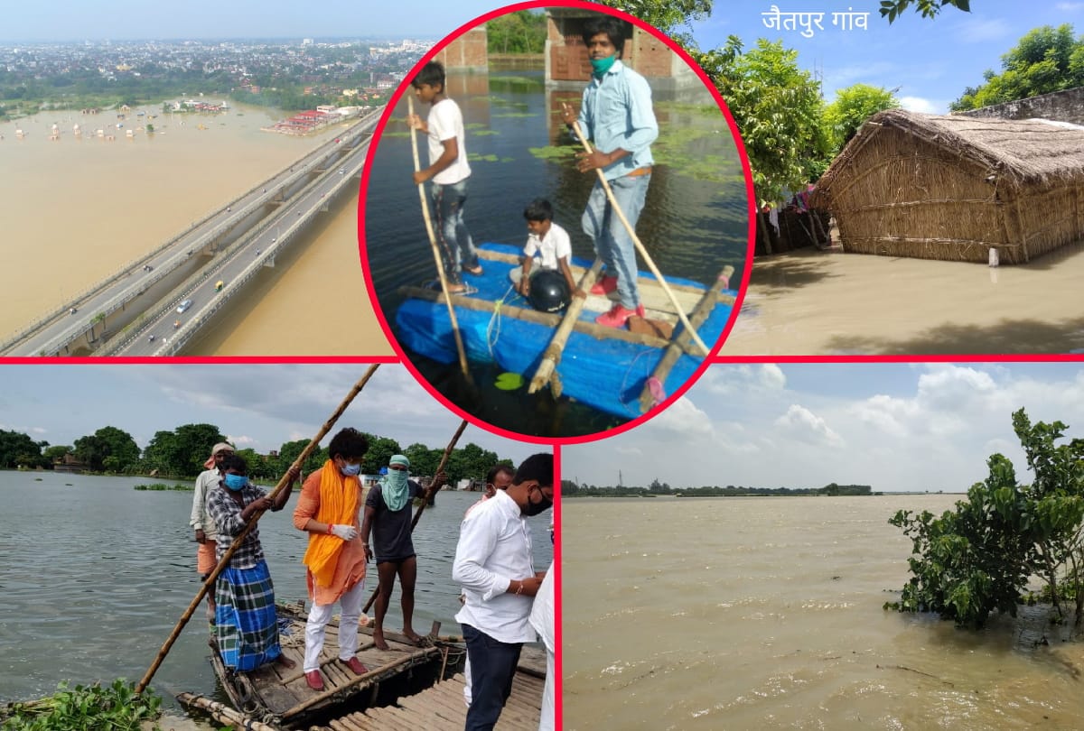 Gorakhpur Flood News: Many rivers are above the danger mark flood water enter in village