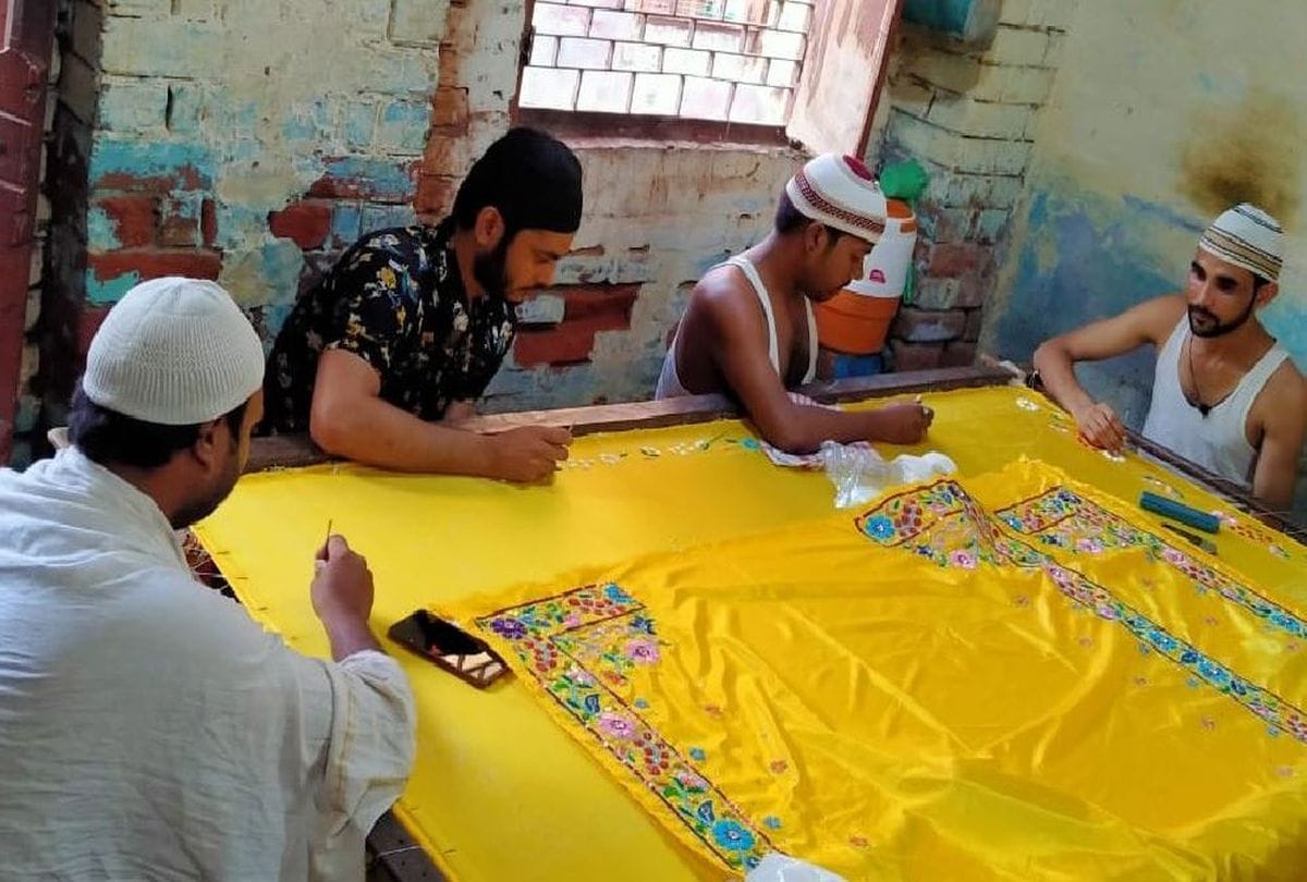 Mulsim Preparing Krishna Poshak For Janmashtami 2020 In Mathura