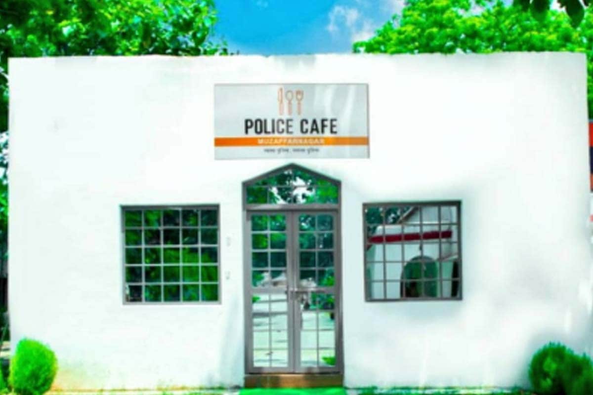 Indias first police café opened in Muzaffarnagar UP, where policemen will be able to keep fit themselvs with nutritious food
