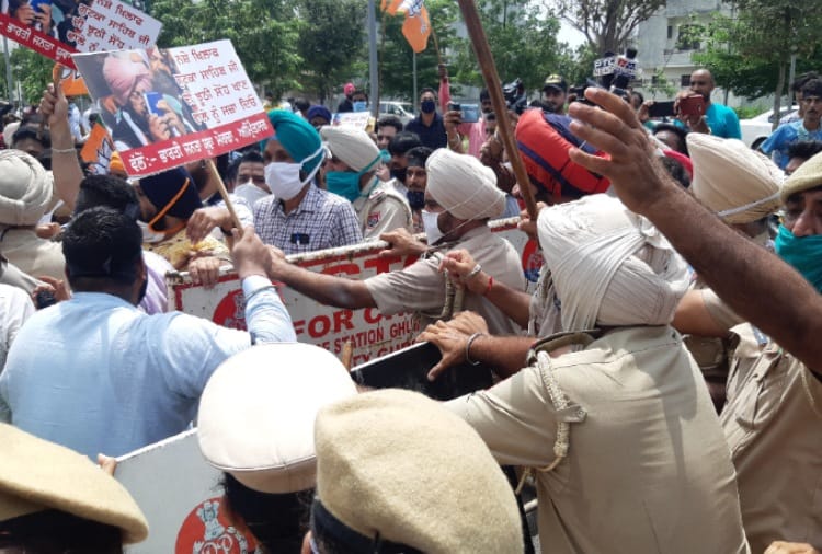 Punjab News in Hindi: BJP Yuva Morcha protest in across punjab