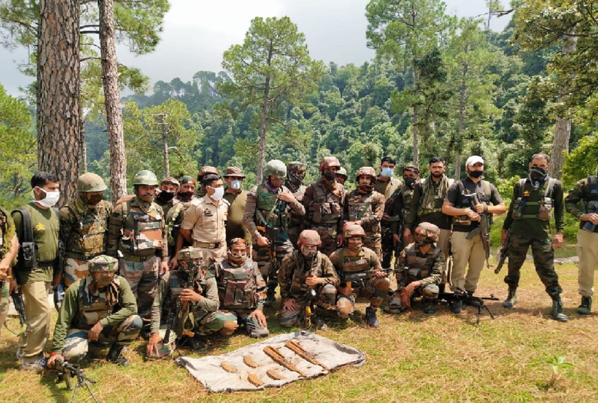 Terrorist hideout destroyed in Poonch forests, arms recovered
