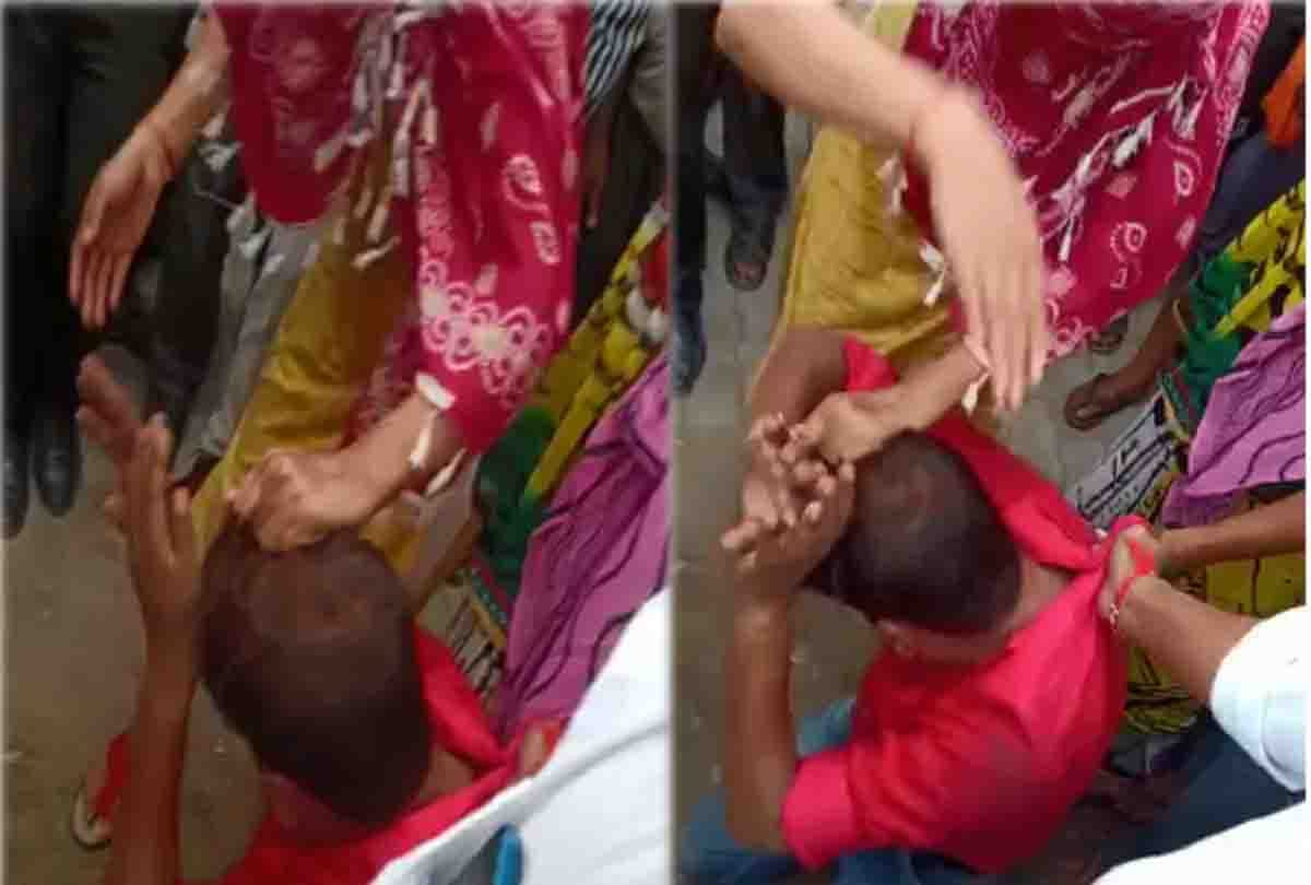Student beaten teacher who was flirting in mahoba