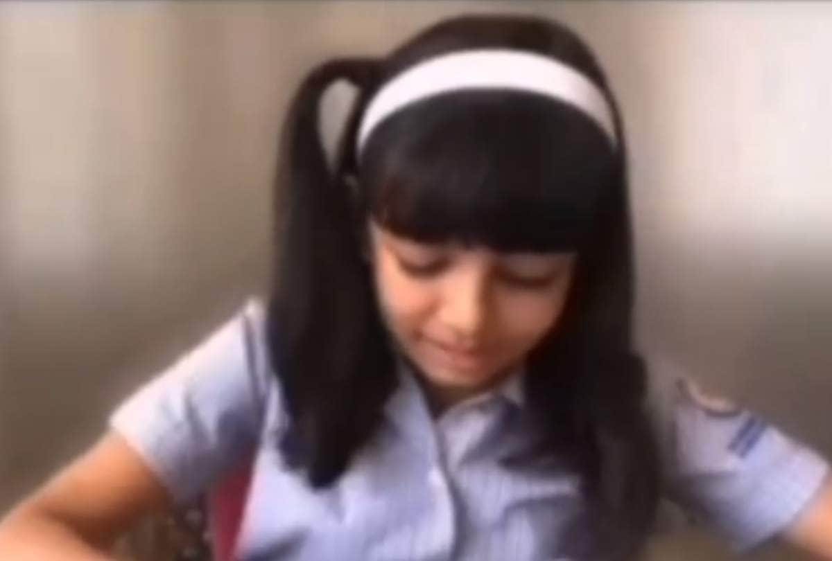 Aaradhya Bachchan singing devotional song video goes viral on her birthday