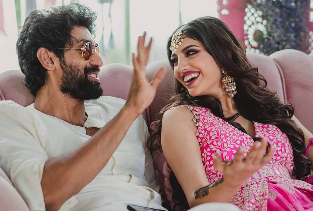 Rana Daggubati and entrepreneur Miheeka Bajaj  tie the knot today Mehndi Ceremony