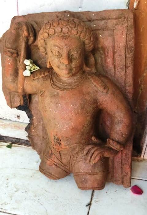 Statue found in excavation of foundation of Shriram Darbar temple
