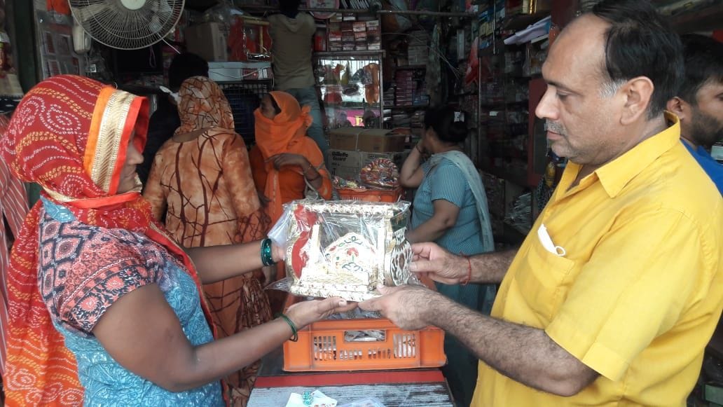 Krishna Janmashtami preparations in the market