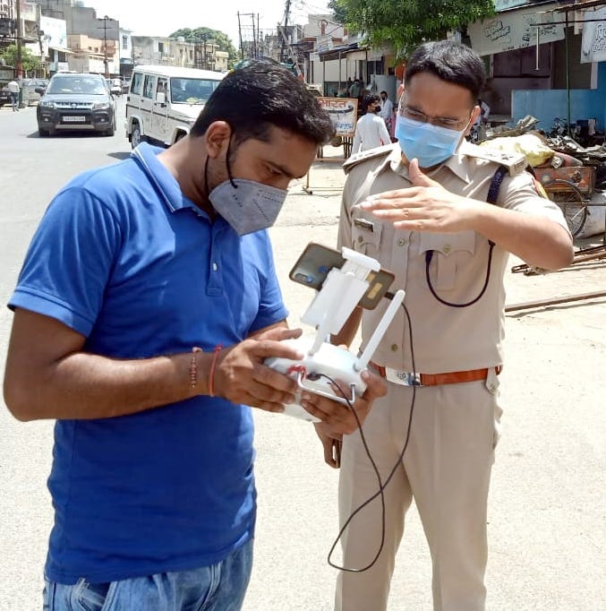 Police kept alert in the district on the Namaz prayers