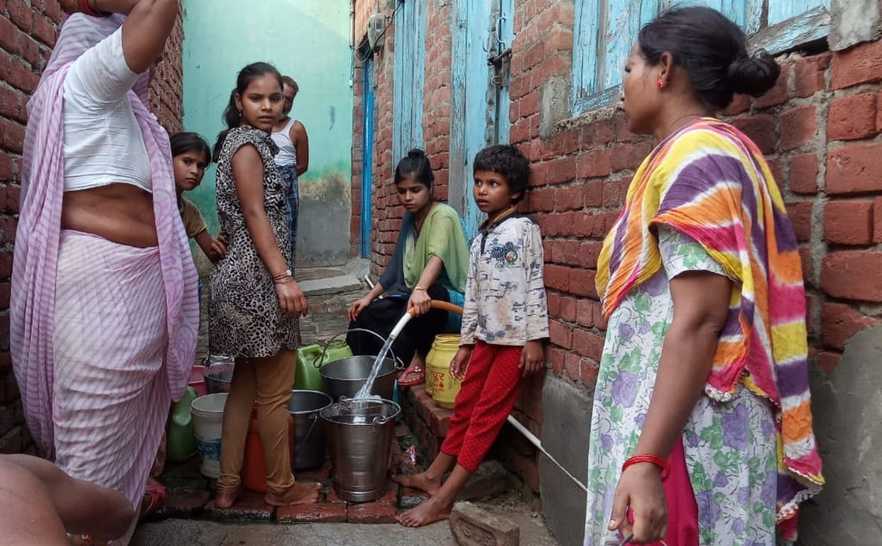 Seven thousand people have been craving water since three days