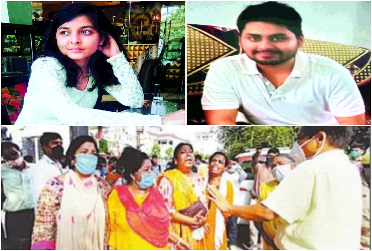 lucknow murder and suicide Rahul called his mother and told I beating Nancy lot