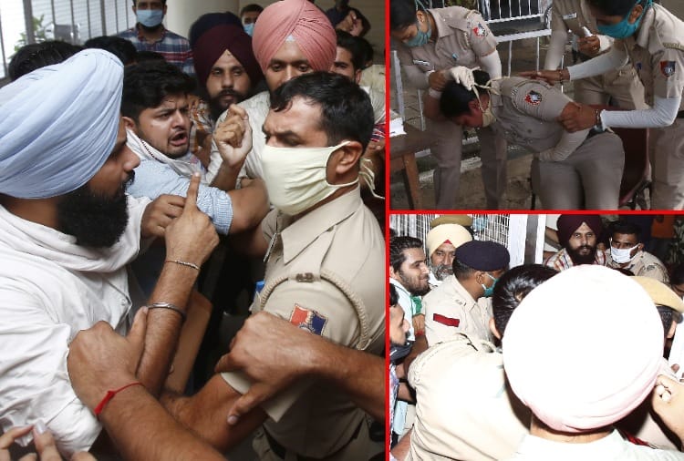 Chandigarh News in Hindi: Students protests at Panjab University in Chandigarh