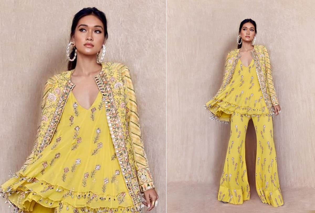 samantha akkineni and rana daggubati and miheeka bajaj haldi ceremony in gorgeous yellow sharara