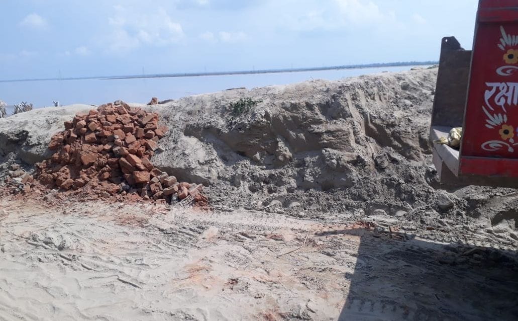 A new ring dam is being prepared from the main tied soil