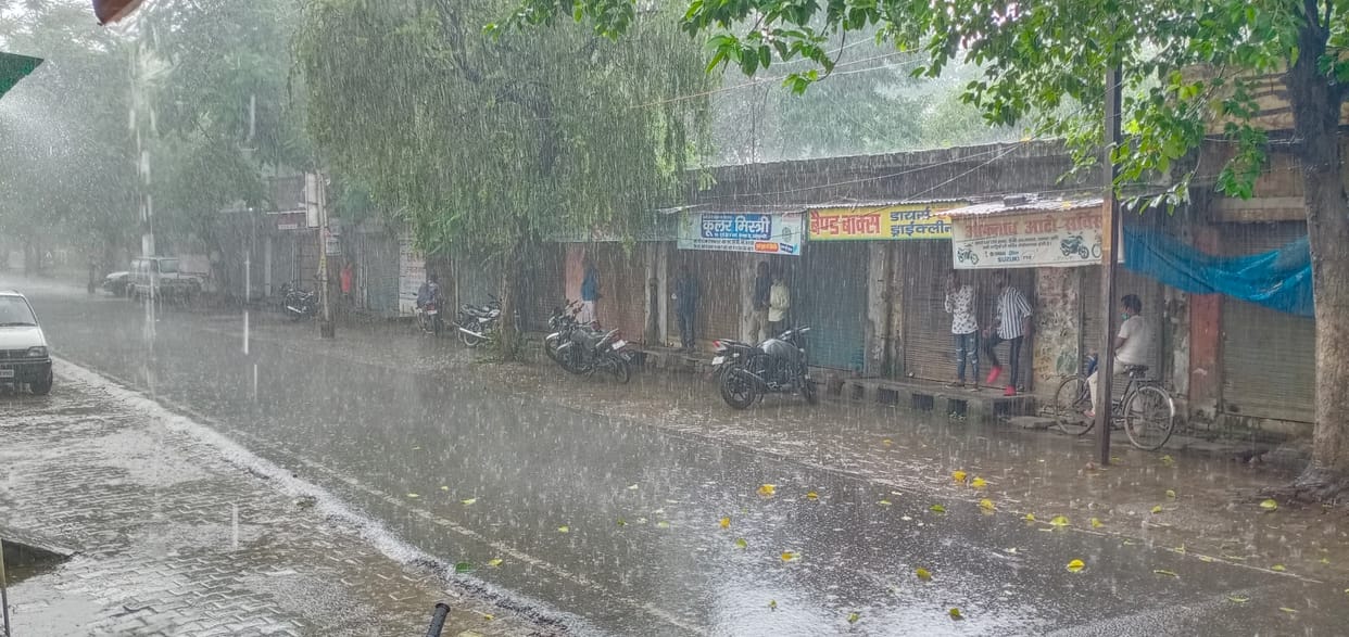 In the evening, the mood of the weather changed, then it was raining