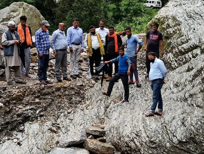 MLA Bhauryal inspected Shama-Gogina road