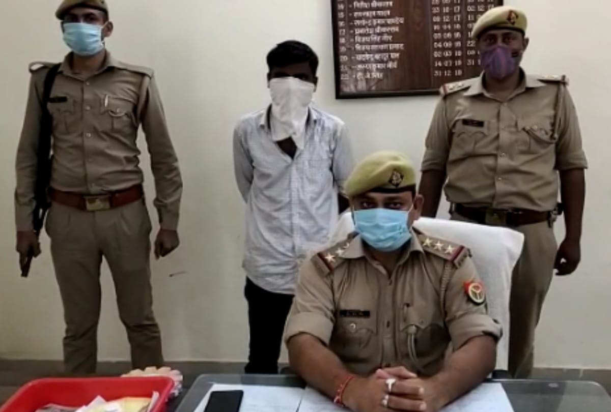police arrested hishtory sheeter after demanding extortion as relative of Kanpur Vikas Dubey