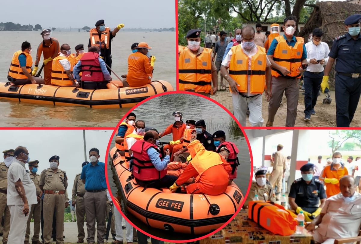 Gorakhpur Flood News: DM of Deoria inspected flood village