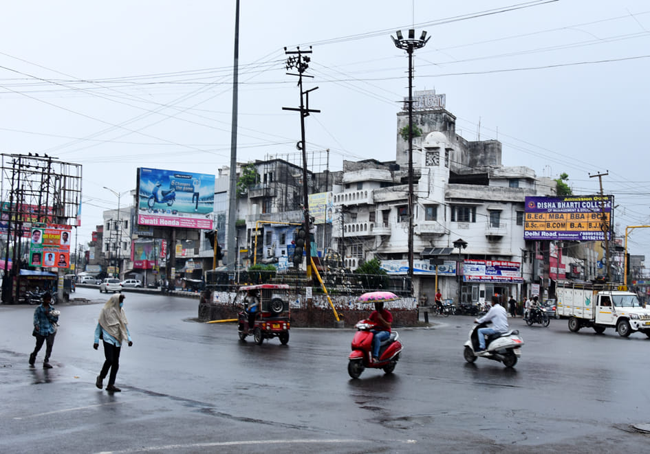 The weather was pleasant due to rain