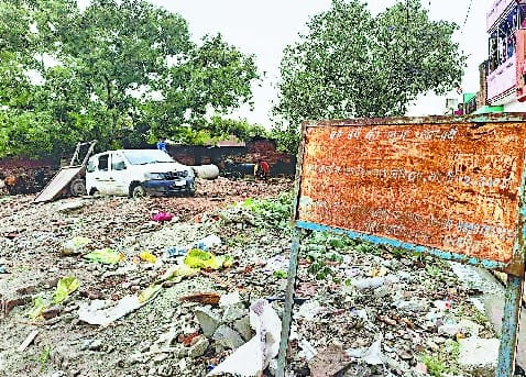 Land was donated to build school, corporation started dumping garbage
