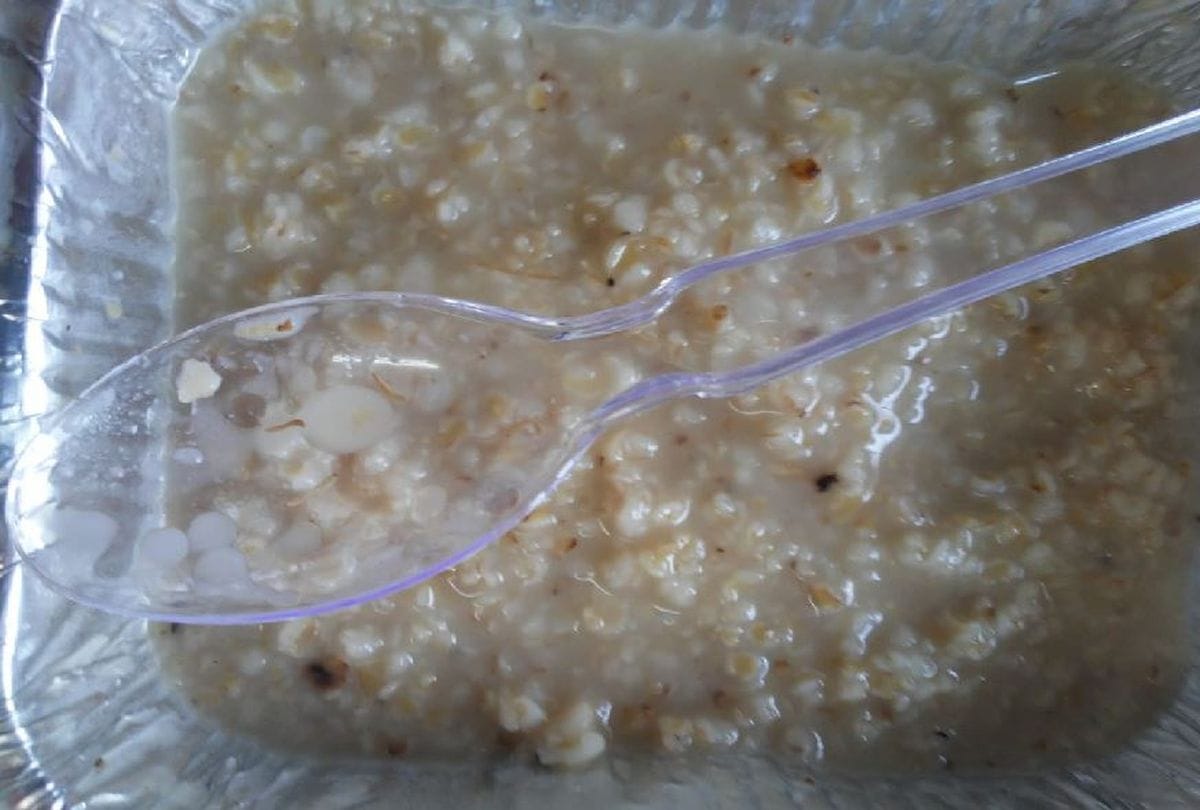 Out Bugs In Oat Meal At Level One Class Covid Isolation Center Keetham