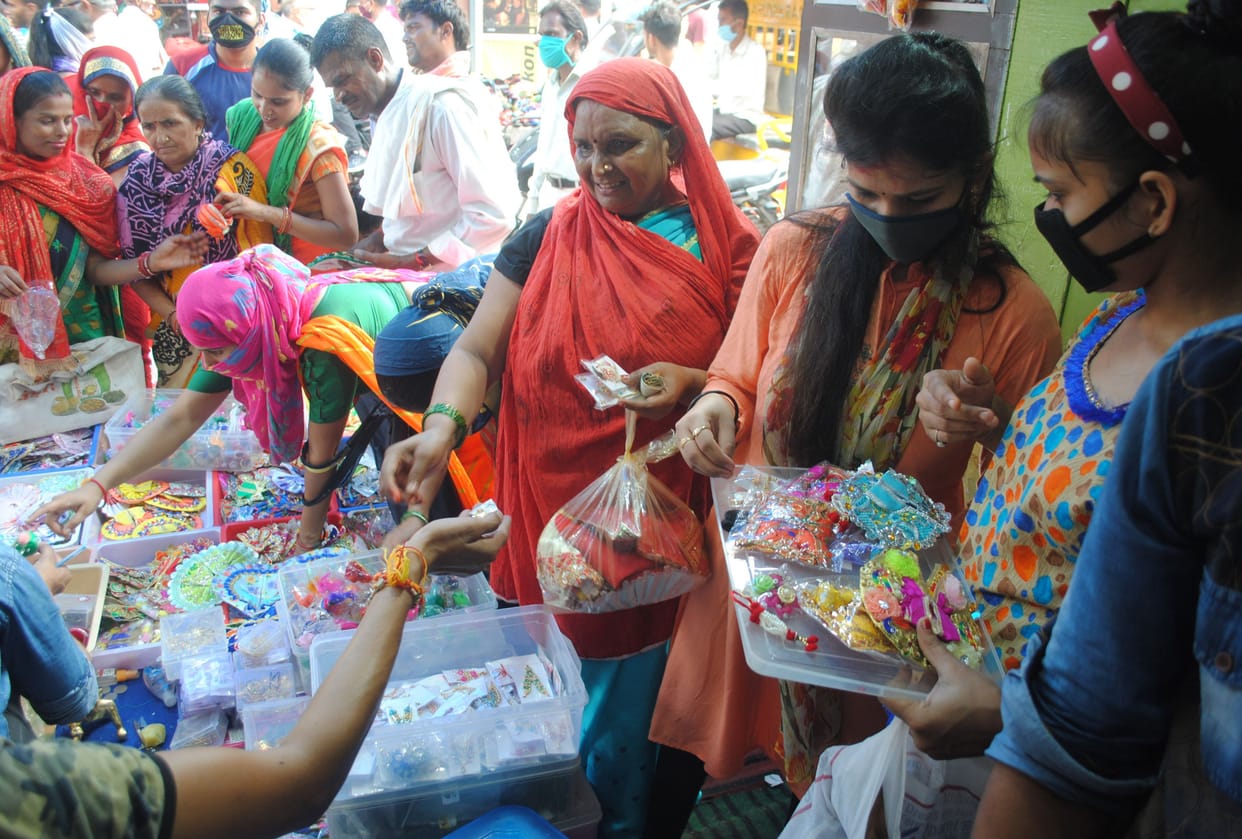 Markets started decorating for Sri Krishna Janmashtami