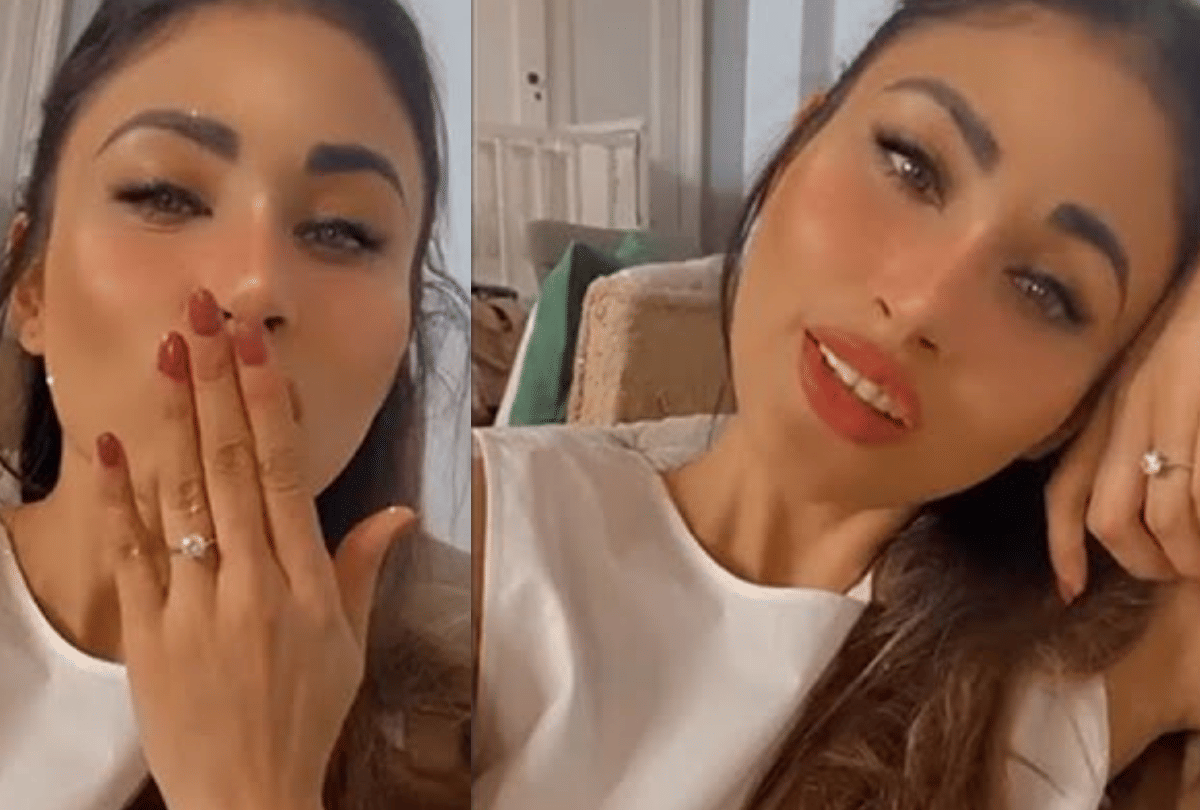 mouni roy secretly engaged flaunts diamond ring in a video