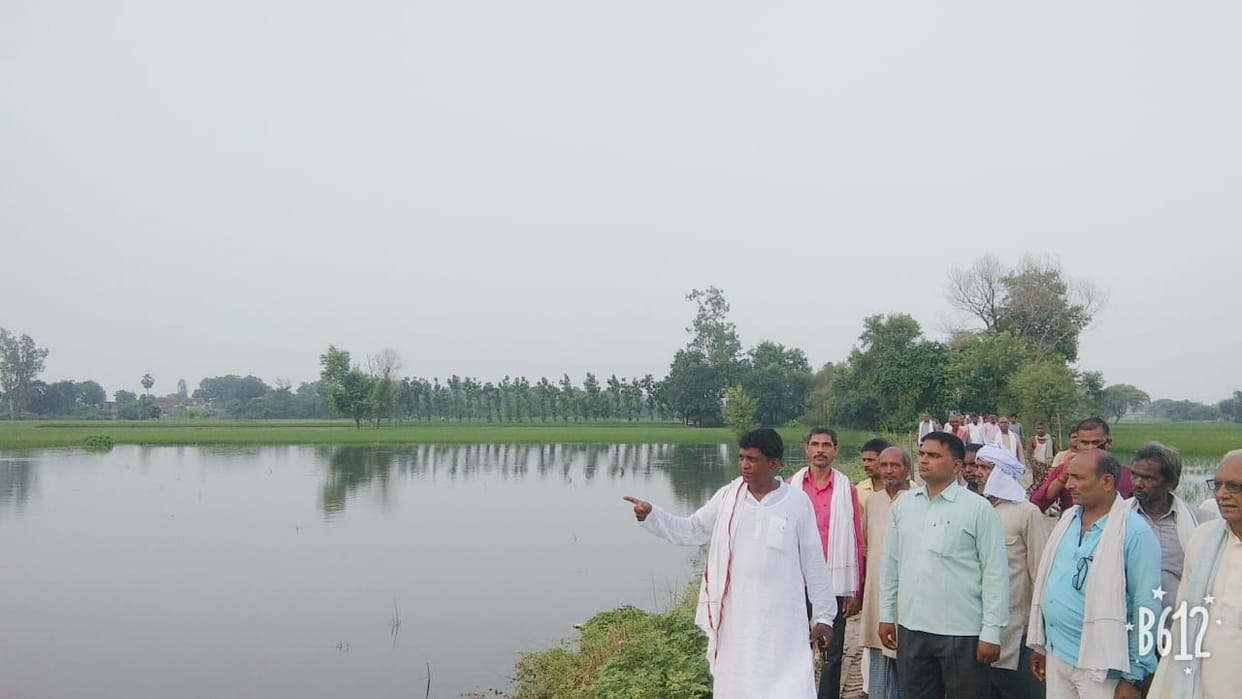 People Bindtolia village worried due to sharp erosion