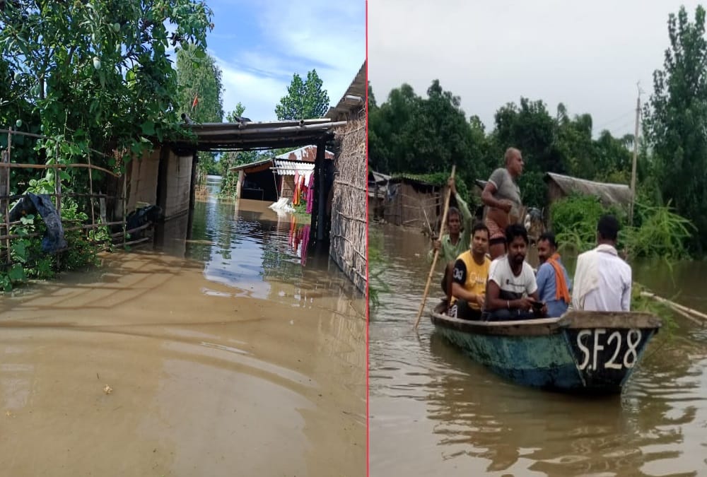Weather forecast today update in uttarakhand news: flood In Sitarganj Village, Waterlogging in 250 Houses, Photos