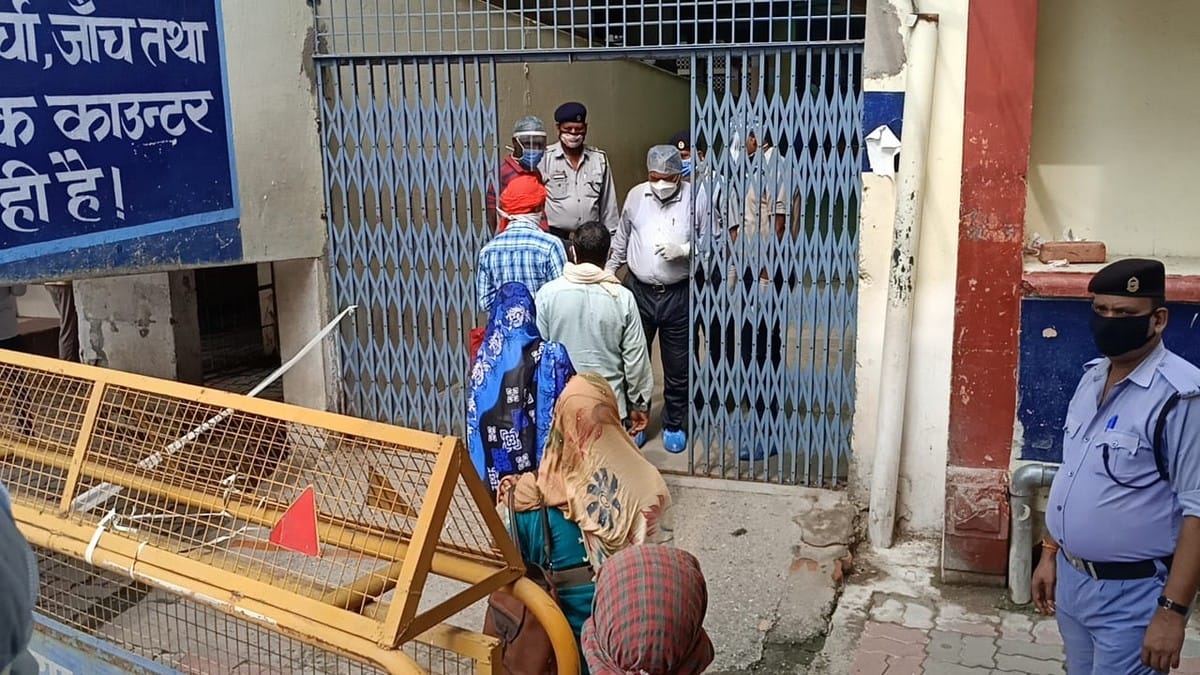 BHU Sir sundar lal hospital OPD open crowds of patients after five month closed due to lockdown corona in varanasi