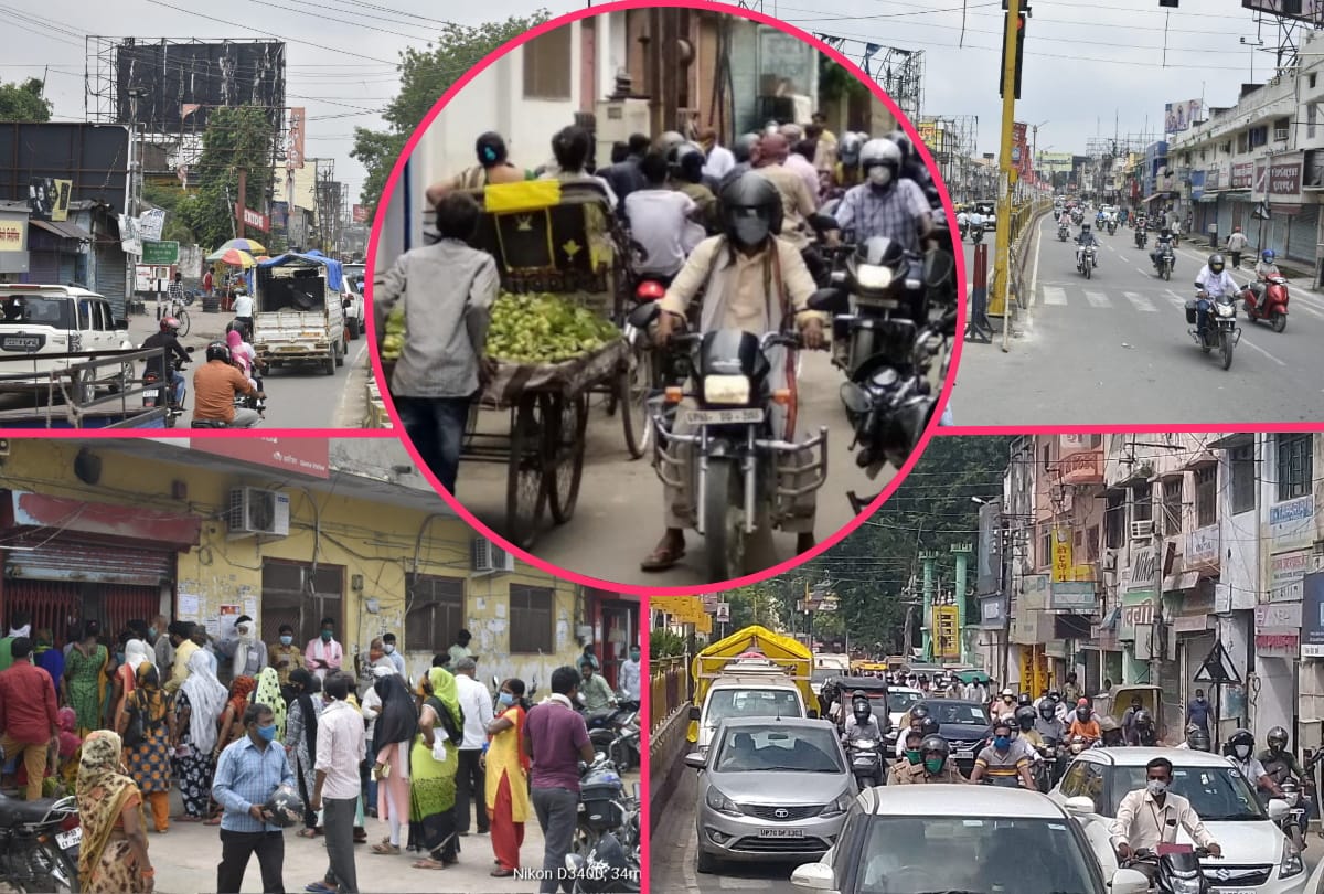 People irresponsible for corona in Gorakhpur after two days Lockdown