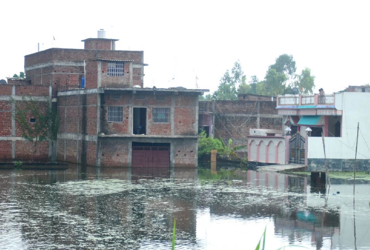 Gorakhpur weather news water logging in city after heavy rain in gorakhpur see latest image
