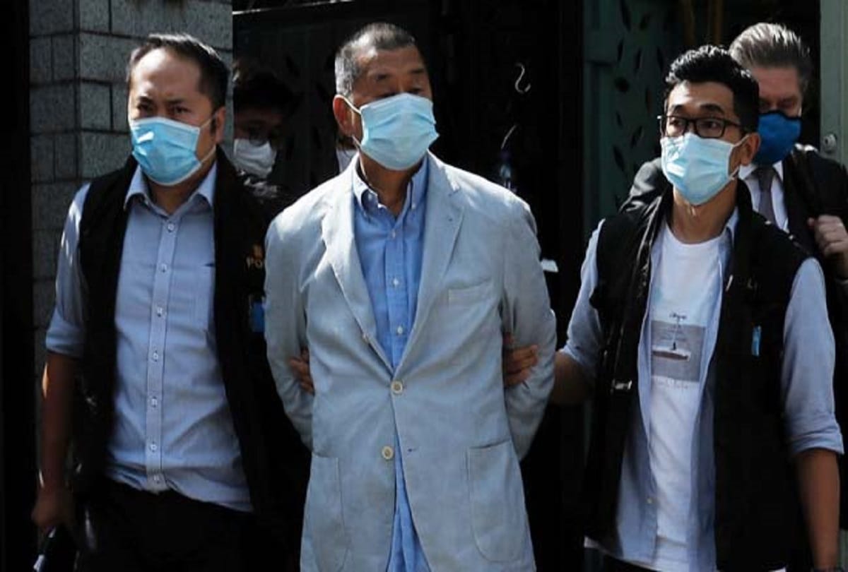 Hong Kong media tycoon Jimmy Lai detained by police under security law