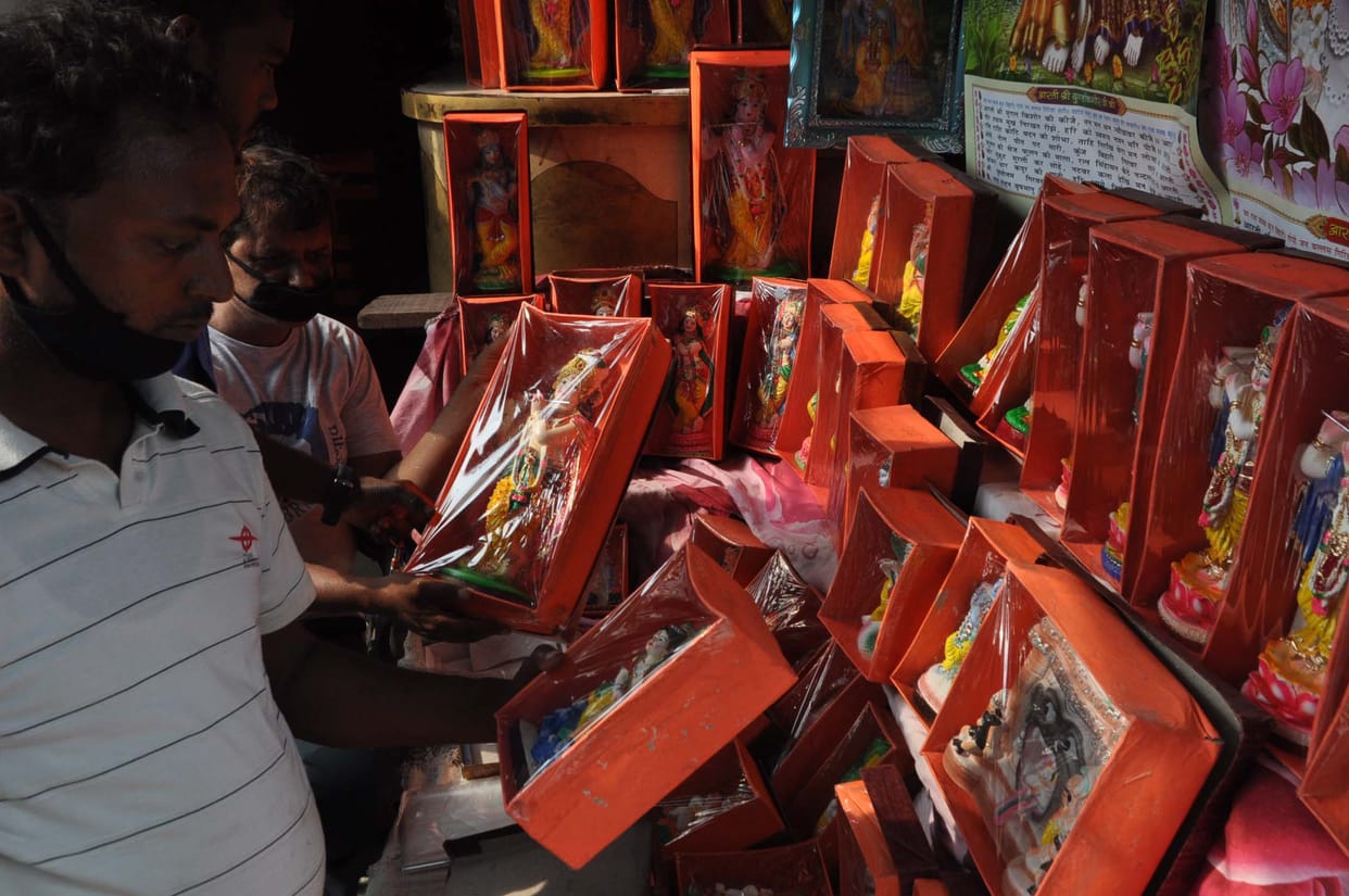 Preparations for Sri Krishna Janmashtami festival going on in final stages
