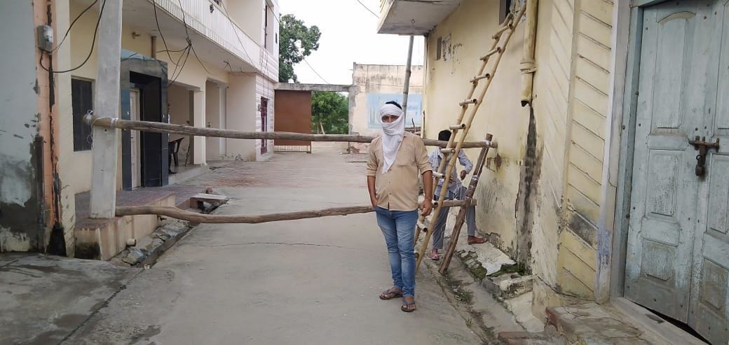 Sanitized the street of Wajidpur