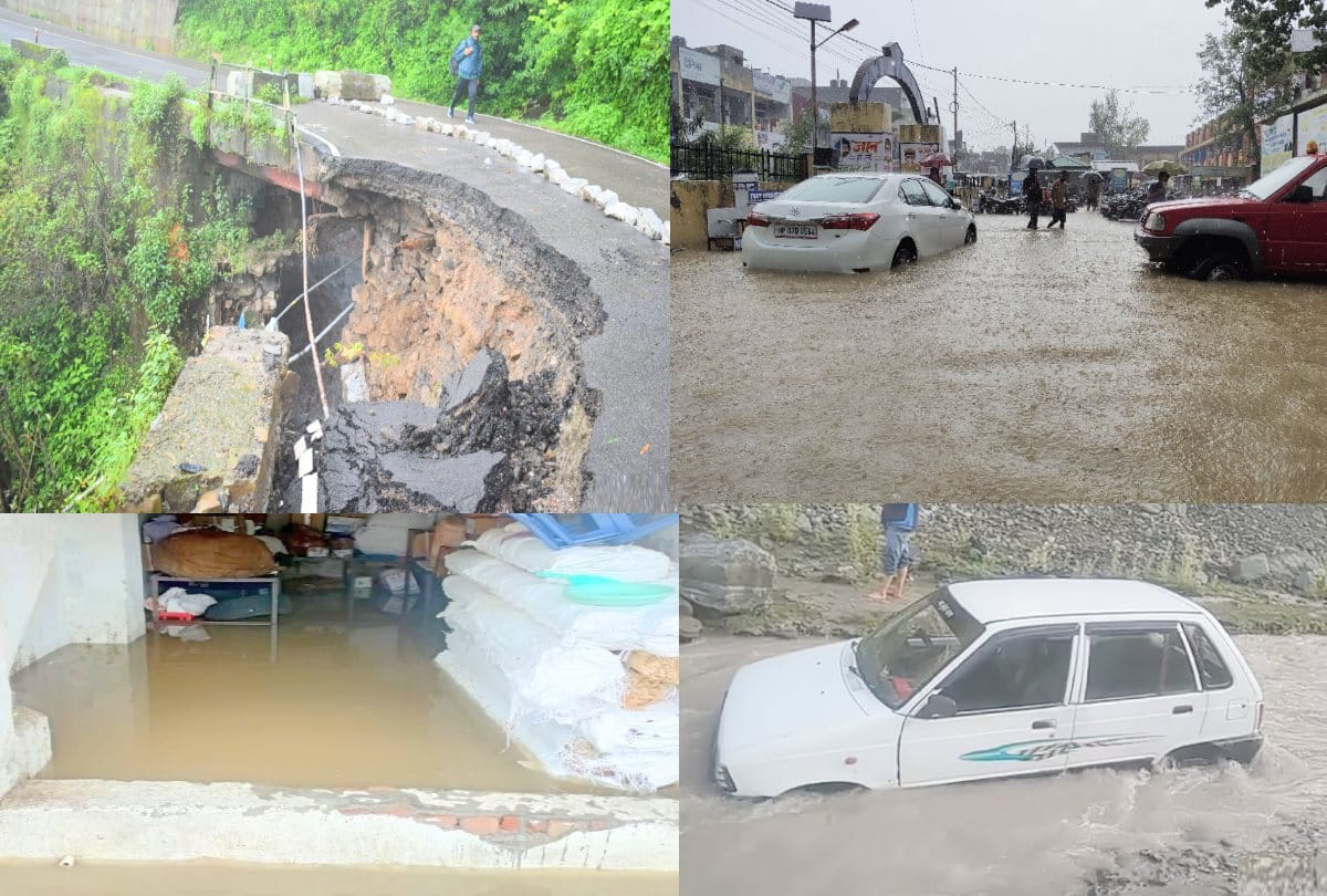 weather update: Heavy rainfall amid orange alert in Himachal, many roads closed, water logging mini Secretariat
