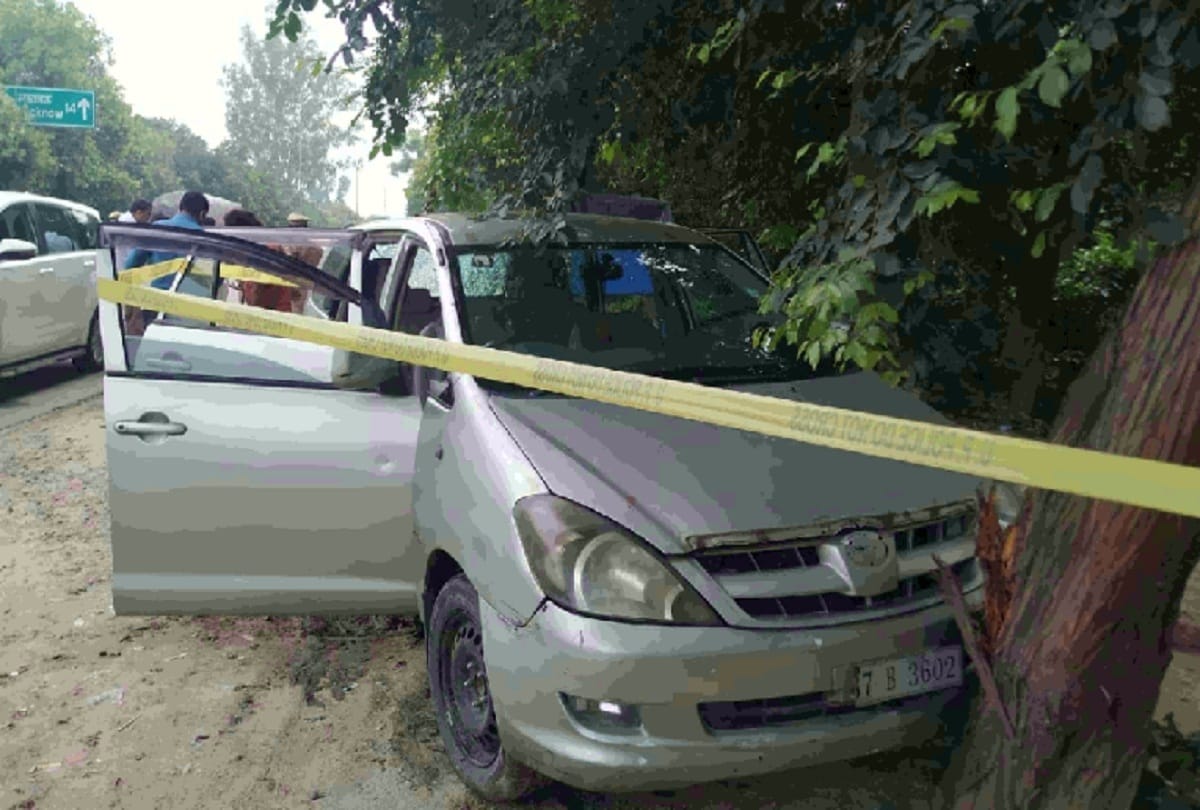 bjp mla krishnanand rai murder case New twist in sharp shooter Rakesh Pandey encounter case car collided with the tree, but did not come to the dent