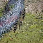 Line of Control at Tangdar sector in north Kashmir