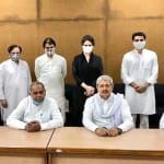 सचिन पायलट, प्रियंका गांधी एवं अन्य नेताओं के साथ