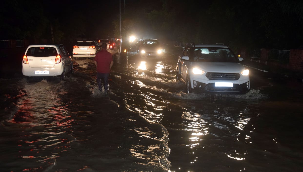 92 mm rain brought relief from humidity, water filled the roads