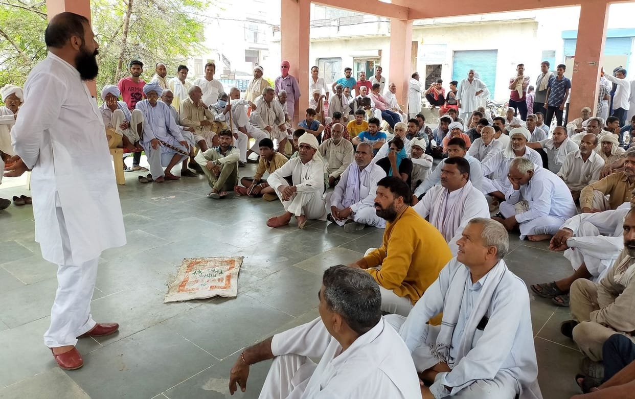 Rangiram accused the head of Binain Khap for doing politics