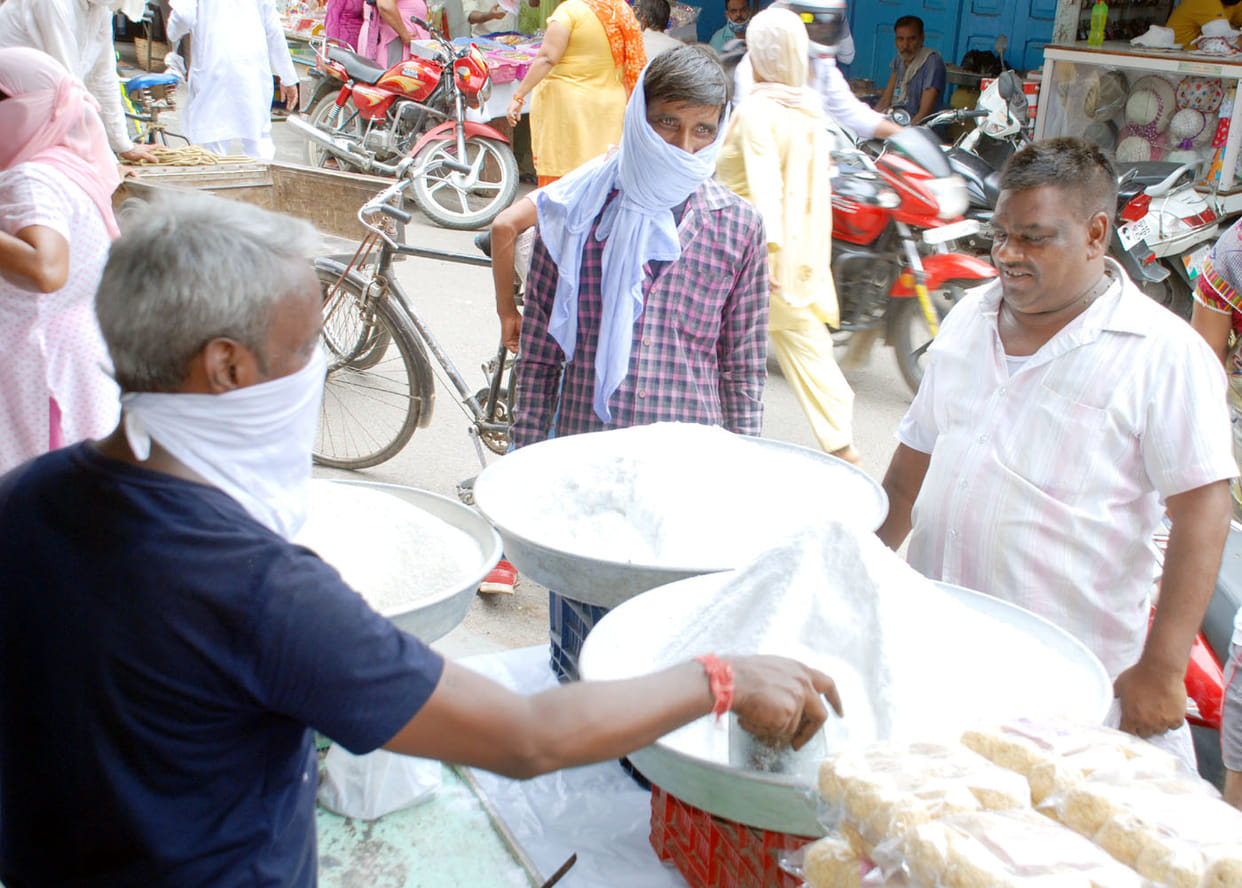 Mawa's shops were not crowded with customers