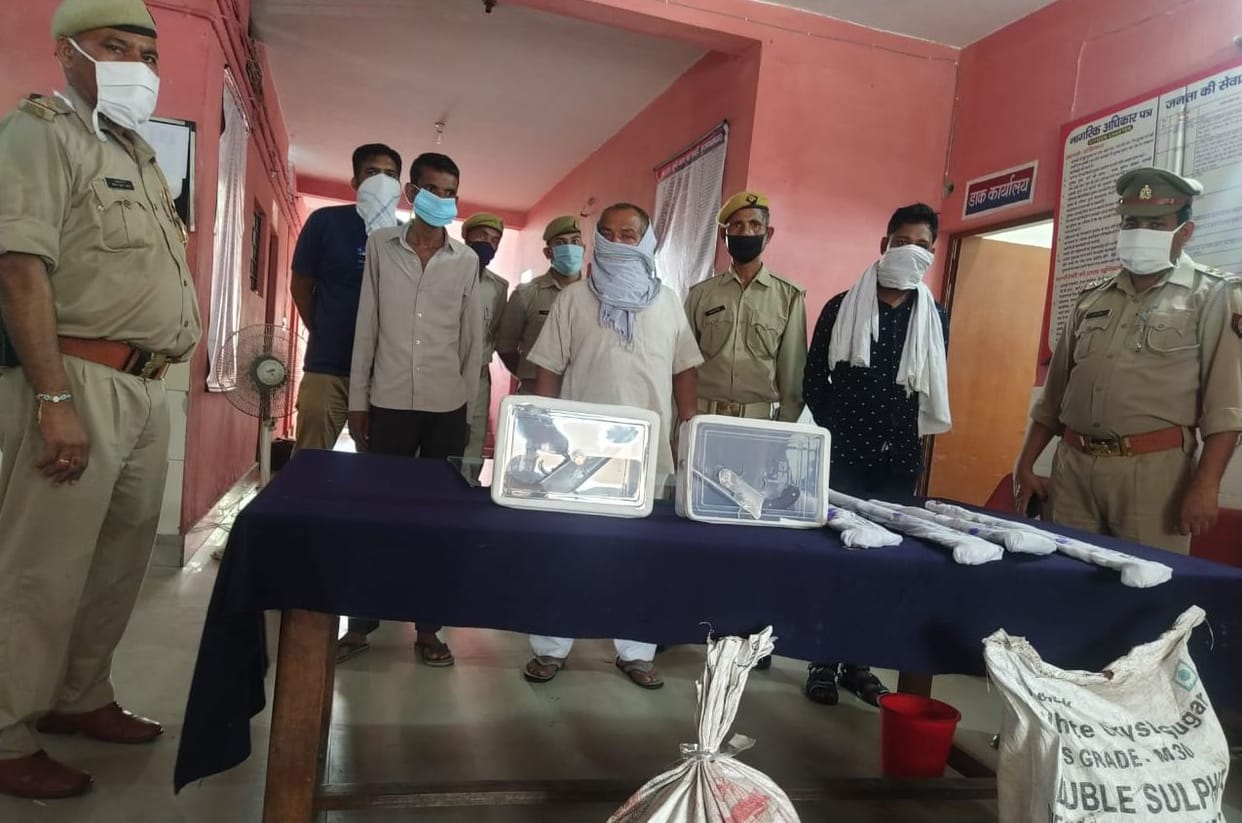 Tamancha factory caught in Shernagar of Muzaffarnagar