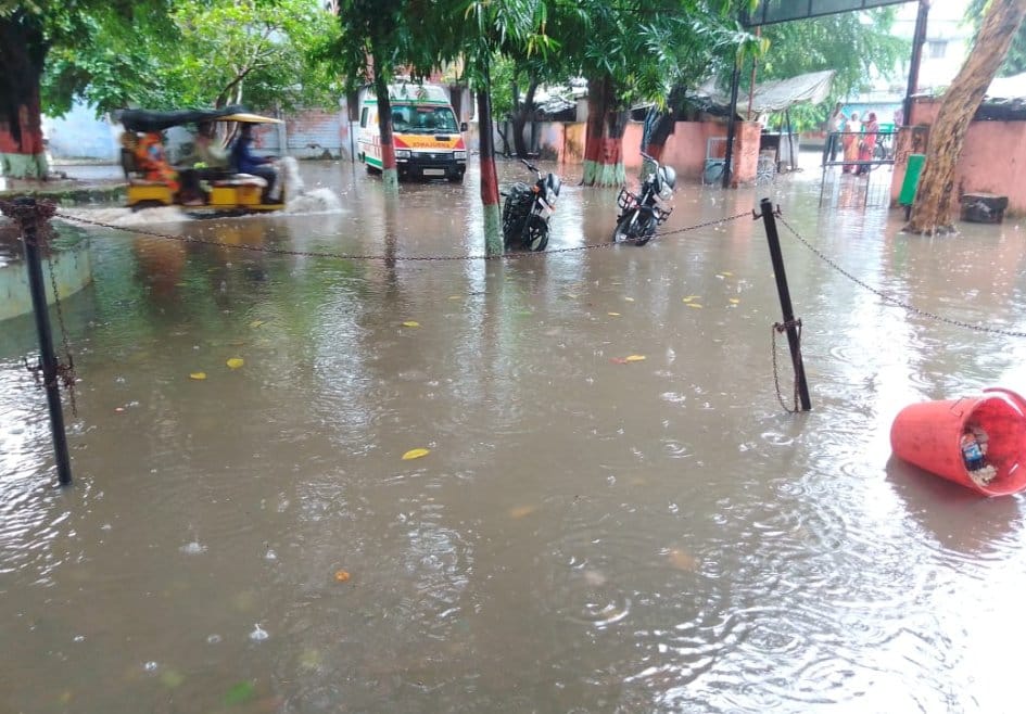 CHC campus becomes pond in Gola due to rain