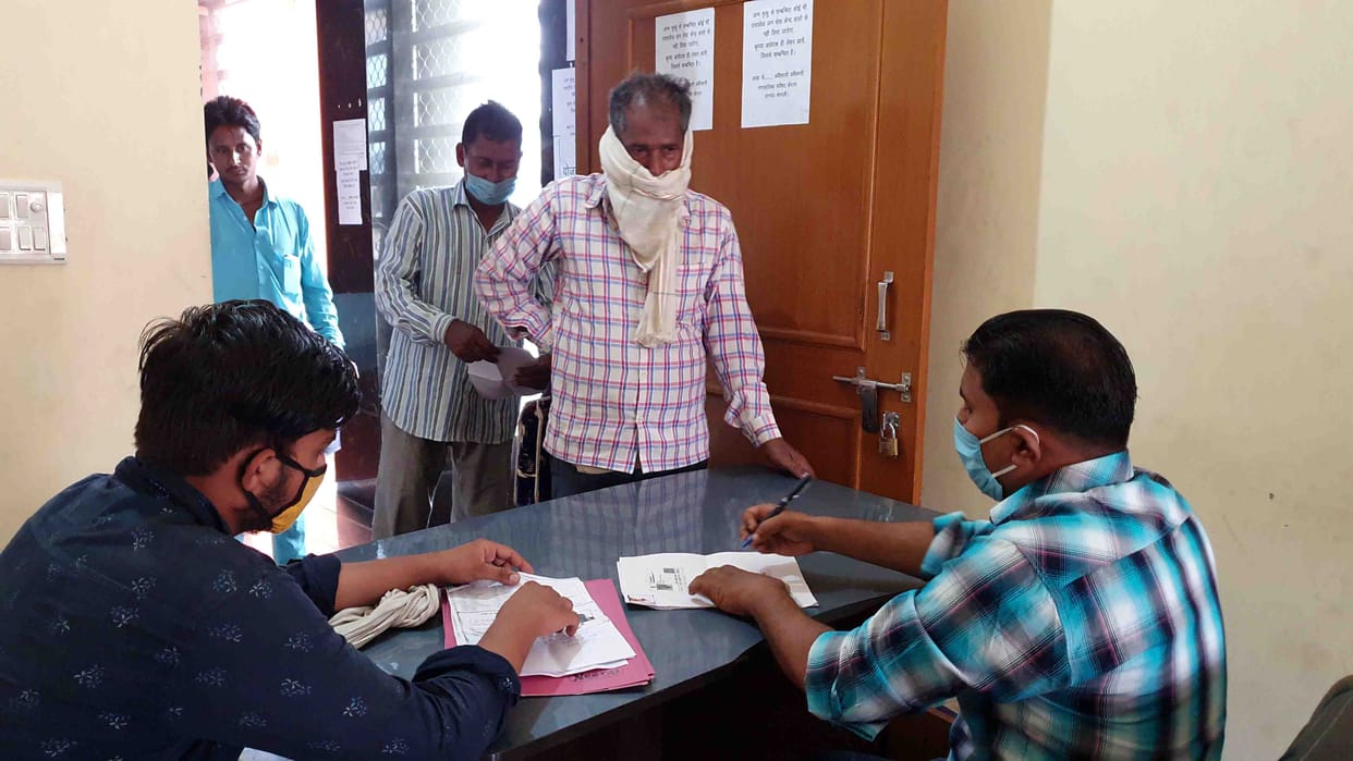 There was a rush to register in the camp