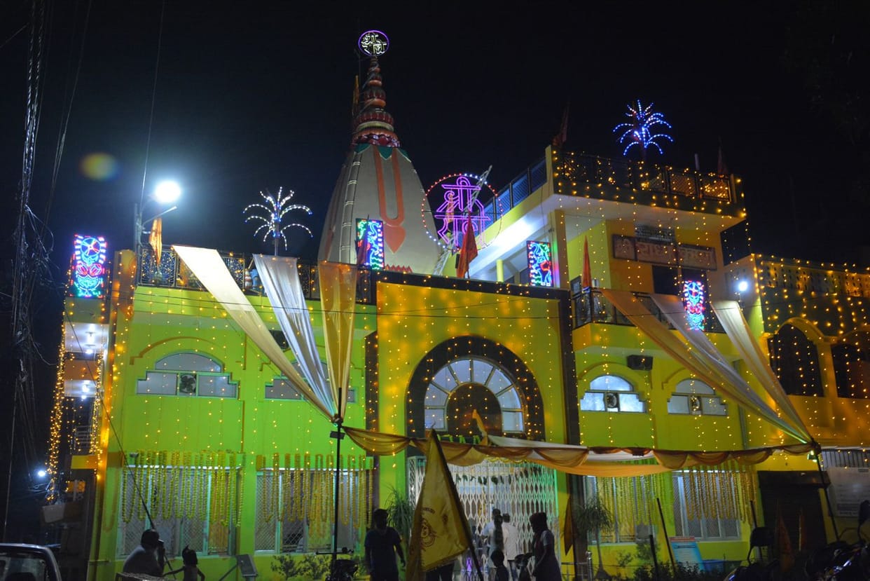 Temple decorated on Janmashtami, not tableaux will be decorated