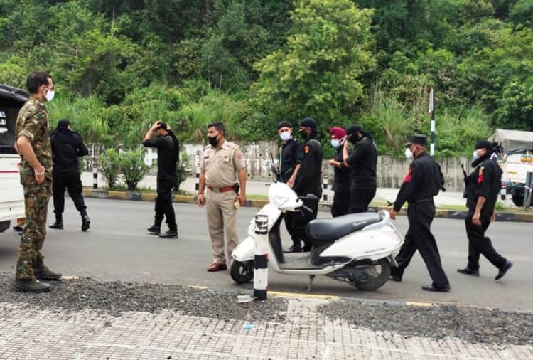 Joint search operation conduct by Punjab and Himachal police in Damtal